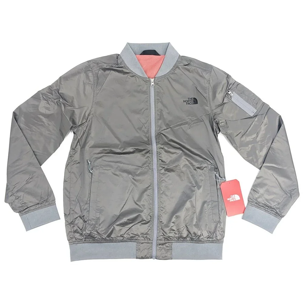 The North Face Women's Meaford Bomber Jacket Gray Large - Picture 2 of 10